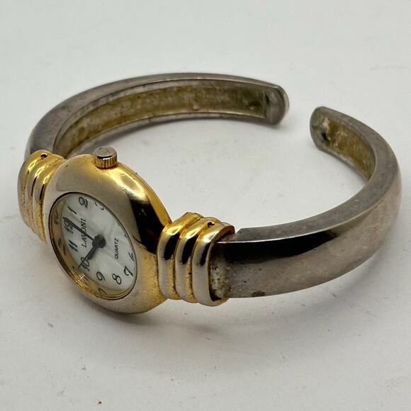 Lavoni Gold & Silver Cuff Watch - Picture 3 of 3